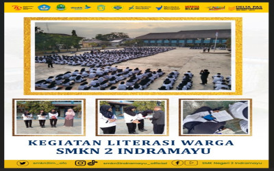 Semangat Membaca Warnai Kegiatan Literasi Pagi SMKN 2 Indramayu